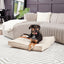 Milo Square Tufted Dog Bed