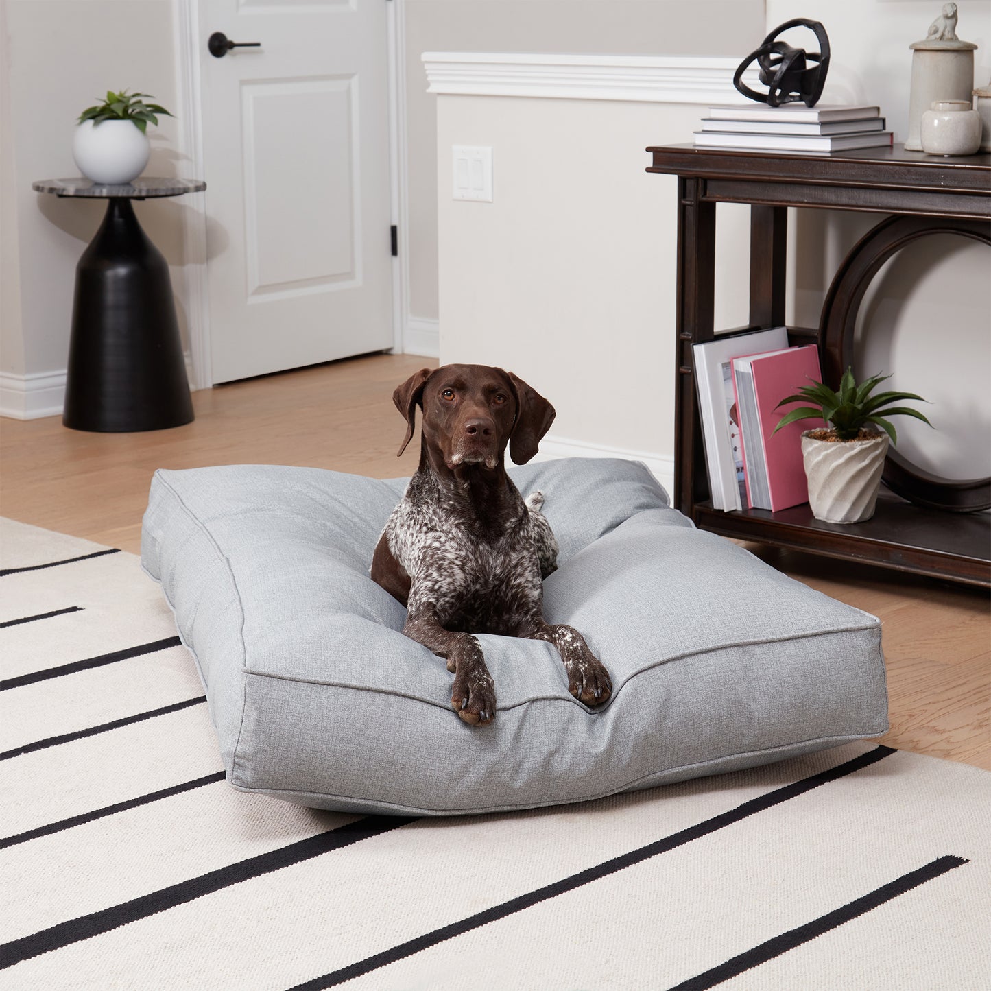 Happy Hounds Casey Medium Rectangle Indoor/Outdoor Navy Dog Bed