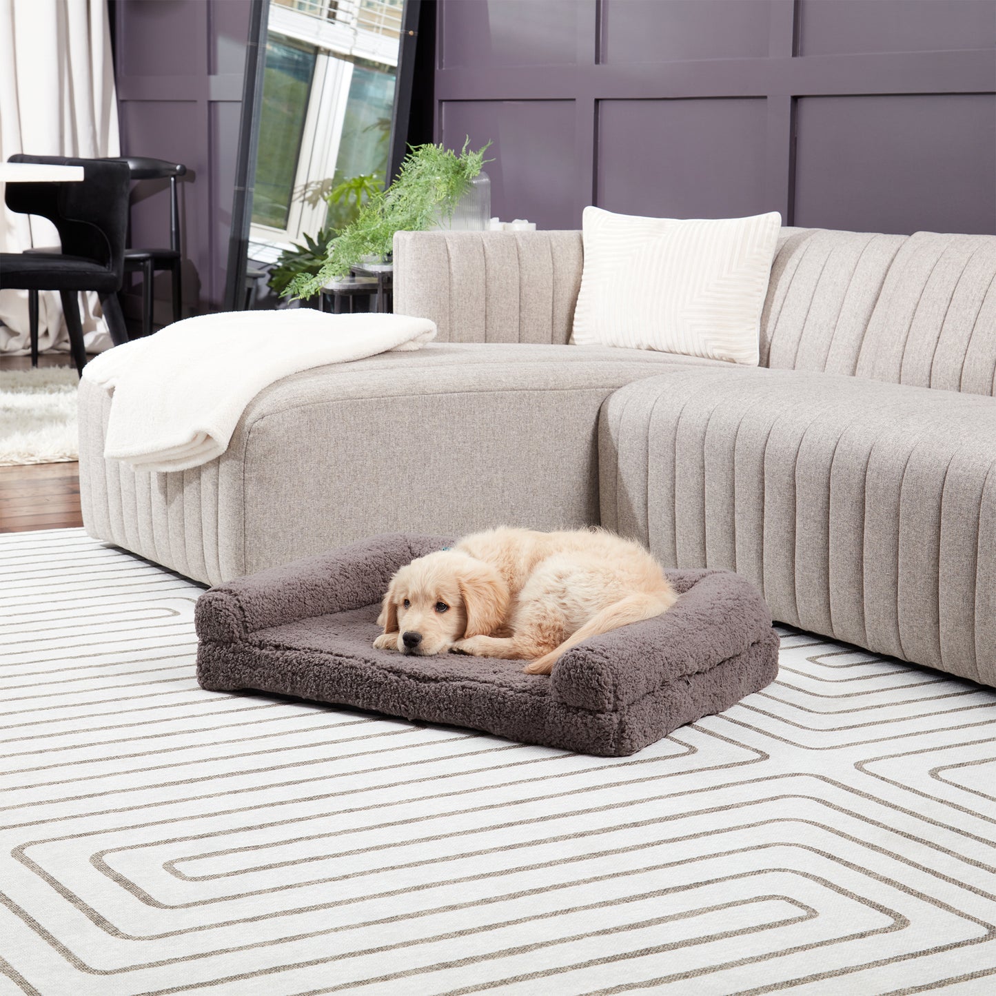 Millie Sherpa Sofa Dog Bed